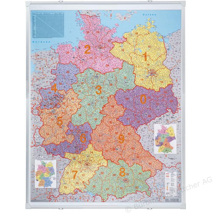 Карта настенная «Германия» по квадратам