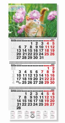 Календарь с пушистым котенком