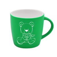 Кружка Марта с гравировкой зеленая