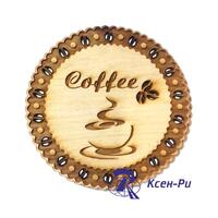 Сувенирная подставка под чашку "Кофе" вид 1