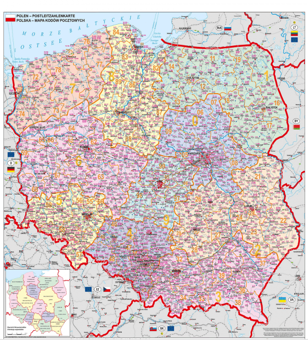 Польша карта квадратов